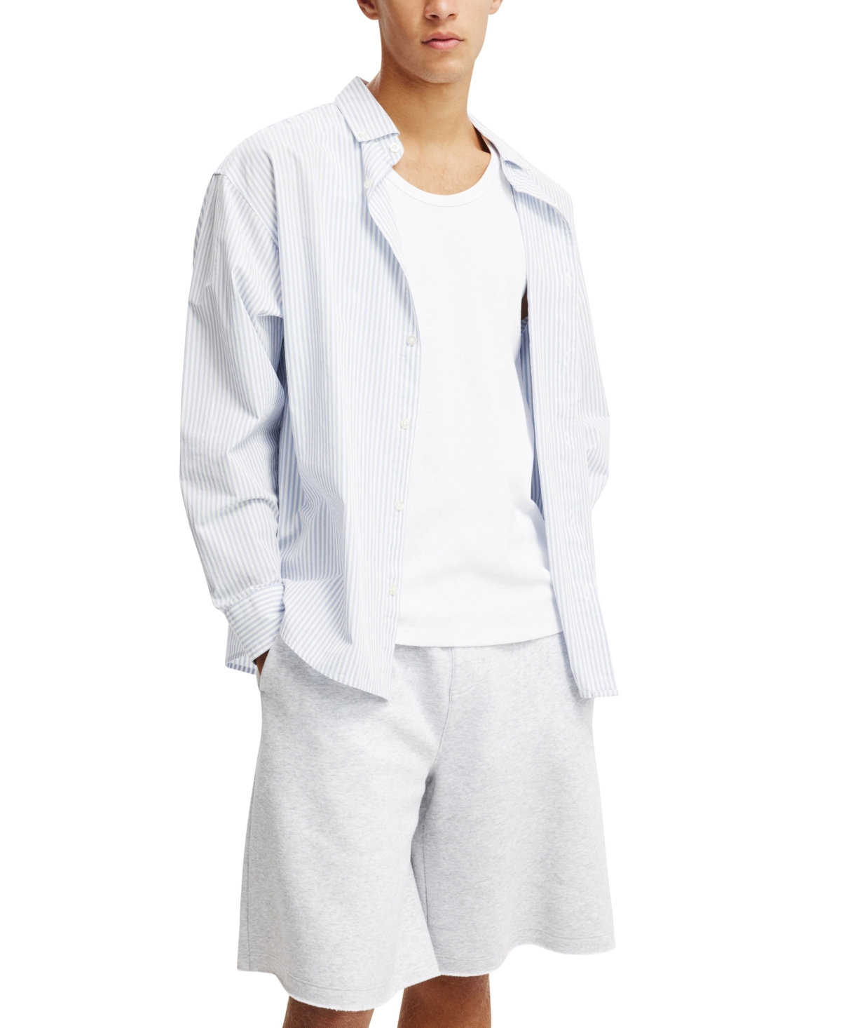 COTTON ON MEN'S SUPER BAGGY FLEECE SHORTS 