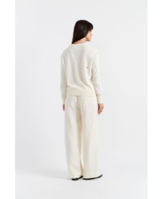 Women's Snoopy Nautical Breton Sweater