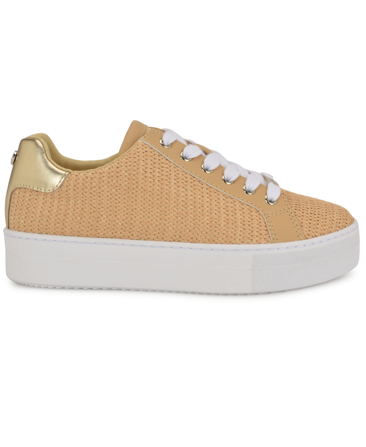 Shop Nine West Women's Gatspy Lace-up Platform Sneakers
