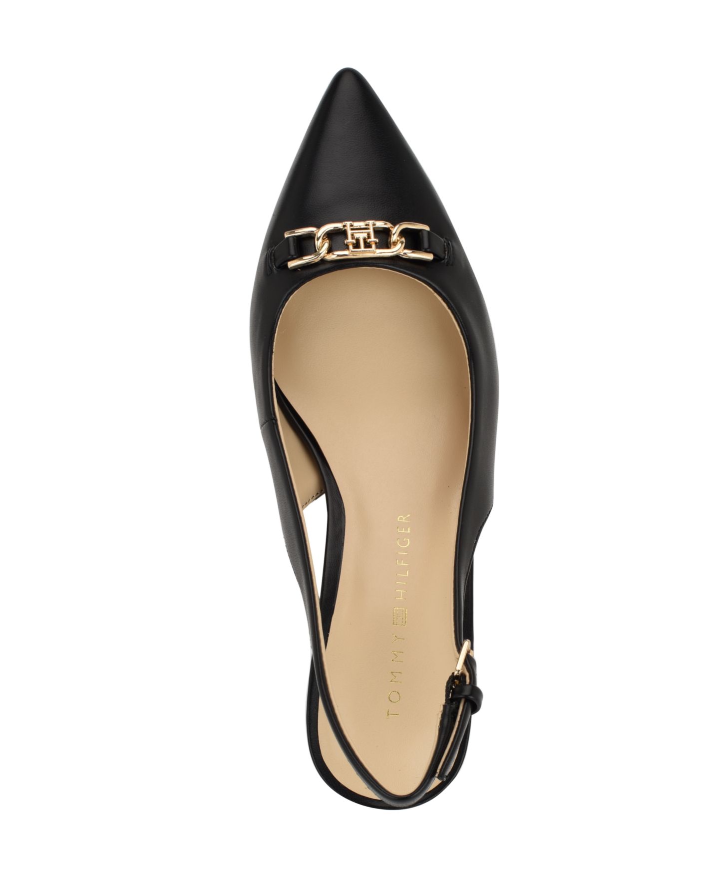 Женские туфли Tommy Hilfiger Tienna Kitten Heel Slingback Pump, цвет: Чёрный — фото 4