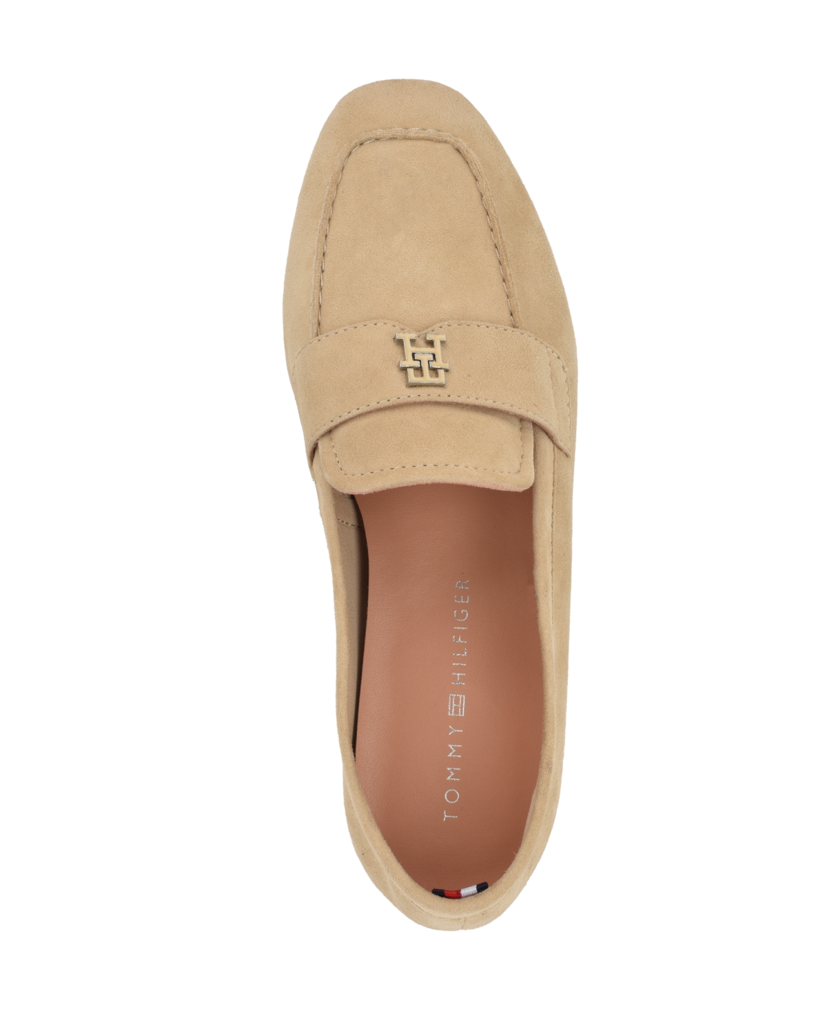 Tommy Hilfiger Razzi Loafer In Light Natural Suede