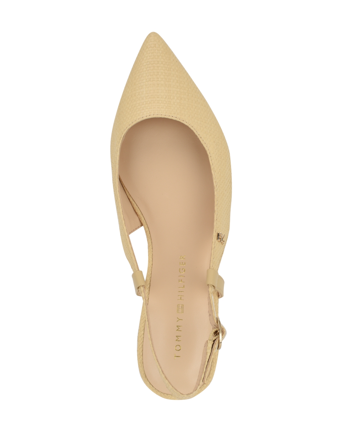 Tommy Hilfiger Women's Vamina Slingback Flats In Light Natural Woven