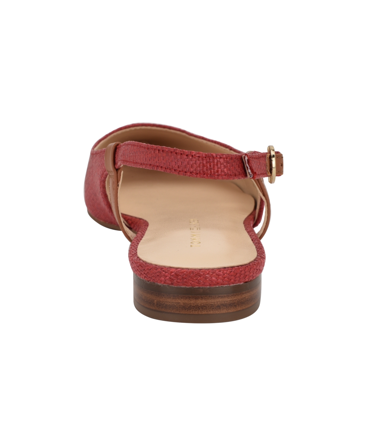 Tommy Hilfiger Women's Vamina Slingback Flats In Red Woven