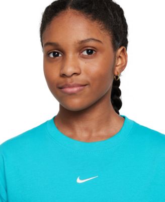 Big Girls Sportswear Essential Cotton Swoosh Logo T-Shirt