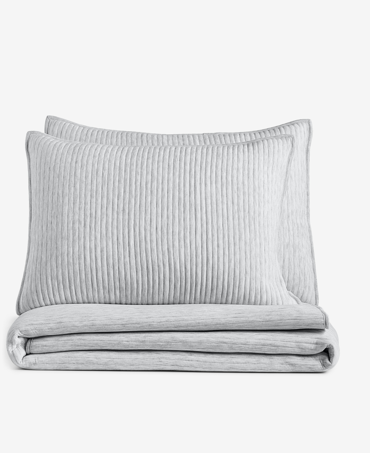 Arch Studio Heather Jersey 3-pc. Quilt Set, King, Exclusively At Macy's In Silver