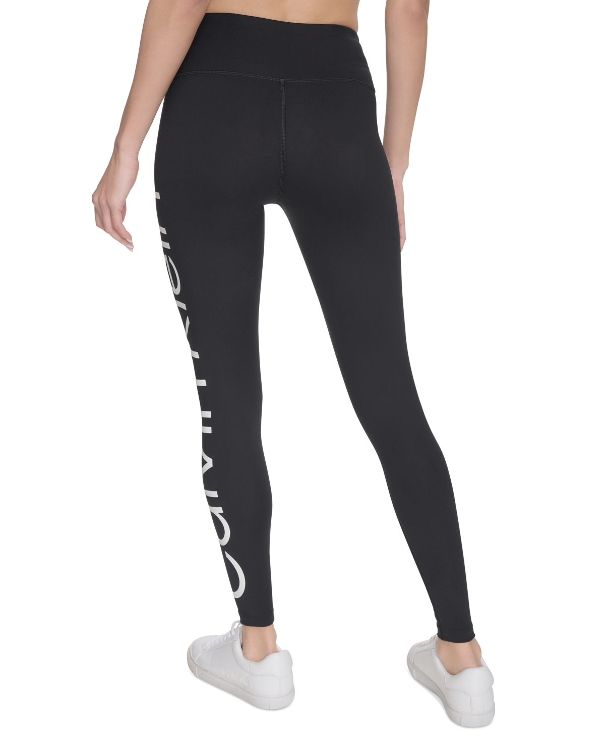 CALVIN KLEIN WOMEN'S ACTIVE HIGH-WAIST JUMBO-LOGO FULL-LENGTH LEGGINGS 