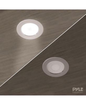 4.0” LED In-Wall / Ceiling Speakers - 2-Way Full Range Stereo with Built-In LED Lights, 160W Max Power Output