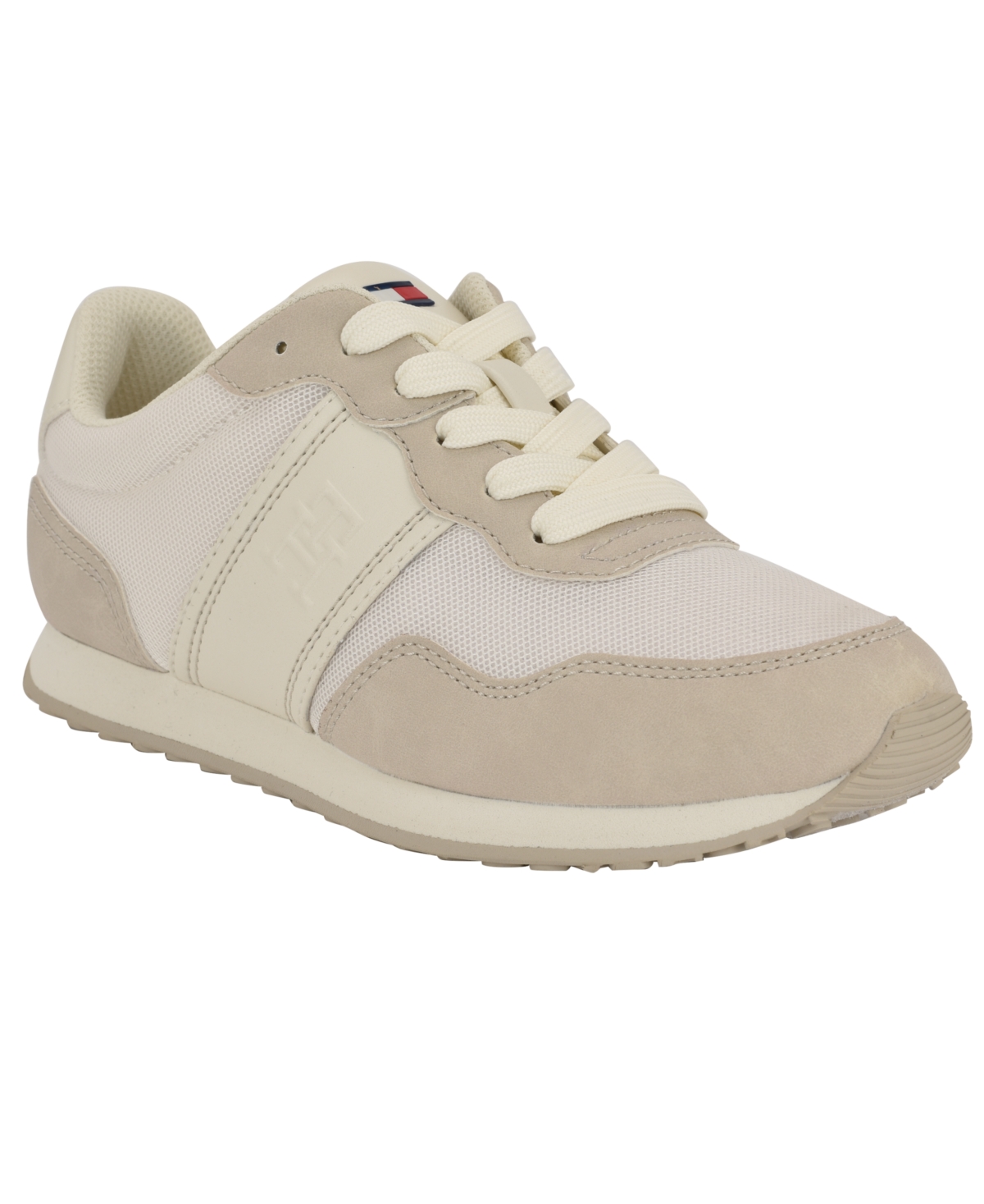 Tommy Hilfiger Women's Cameo Retro Lace-up Sneakers In Ivory