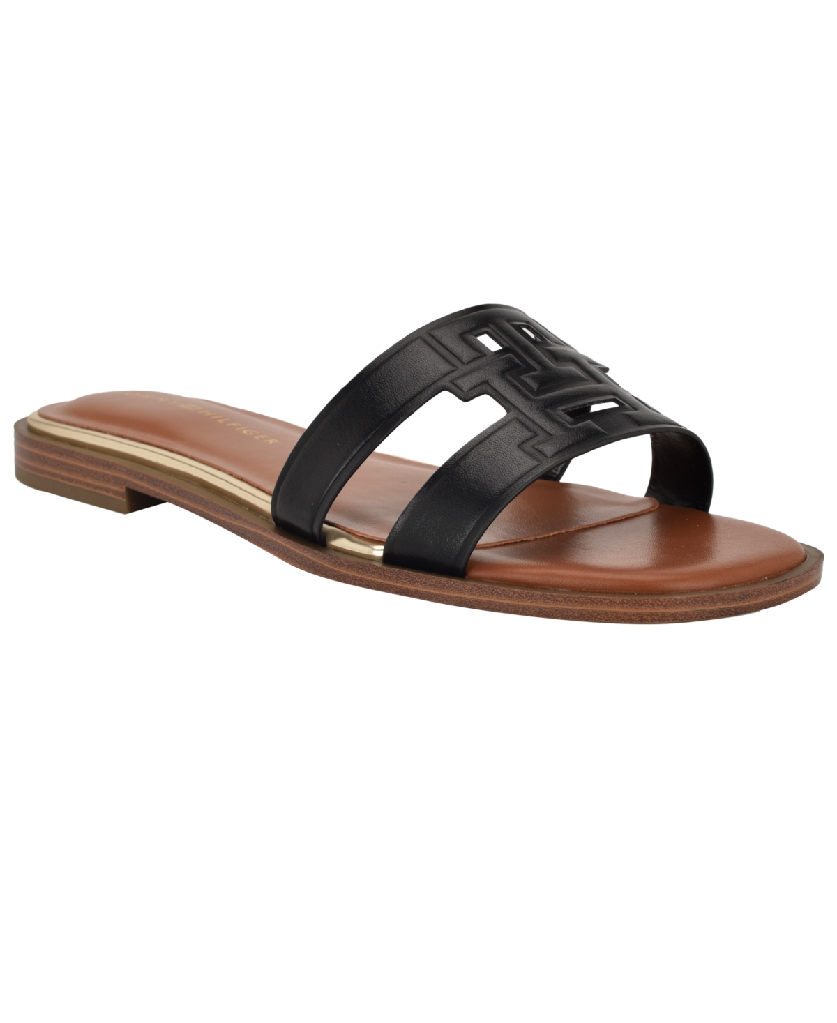 Tommy Hilfiger Terenz Slide Sandal In Black