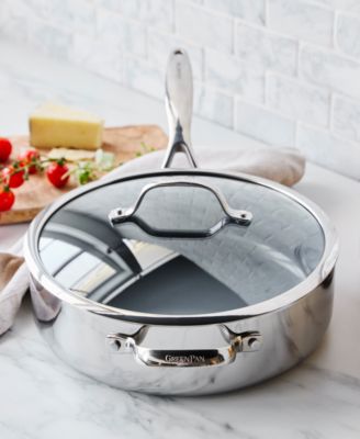Valencia Pro Stainless Steel 5-Qt. Saut&eacute; Pan with Lid