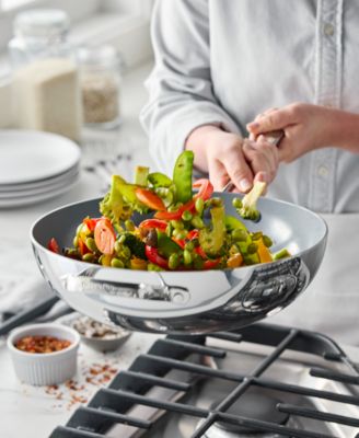 Valencia Pro Stainless Steel 12" Wok with Lid