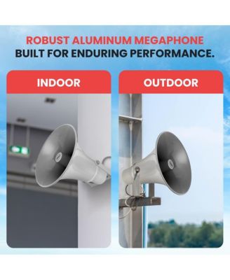 13.5" Indoor/Outdoor 50 Watt PA Horn Speaker with 70V Transformer