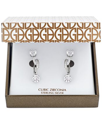 Giani Bernini - 2-Pc. Cubic Zirconia Earring Set in 18k Rose Gold-Plated Sterling Silver