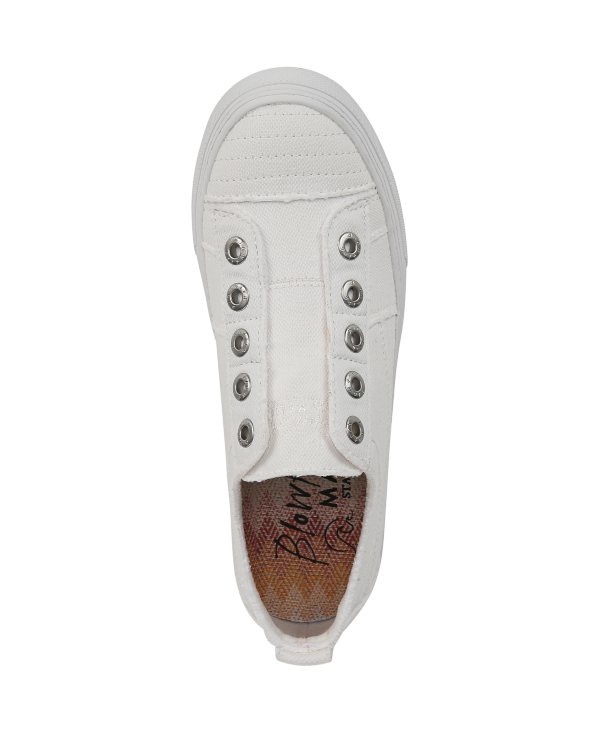 Shop Blowfish Malibu Women's Super Play Slip On Platform Sneakers In White Canvas