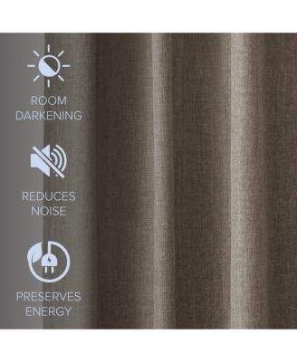 Garrett Textured Tie Knots Curtains Pair, 52"X84"