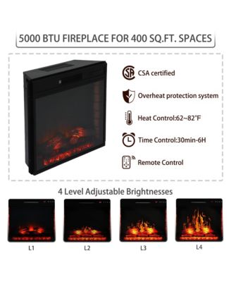 TV Stand Fits TVs up to 75 inches with Electric Fireplace