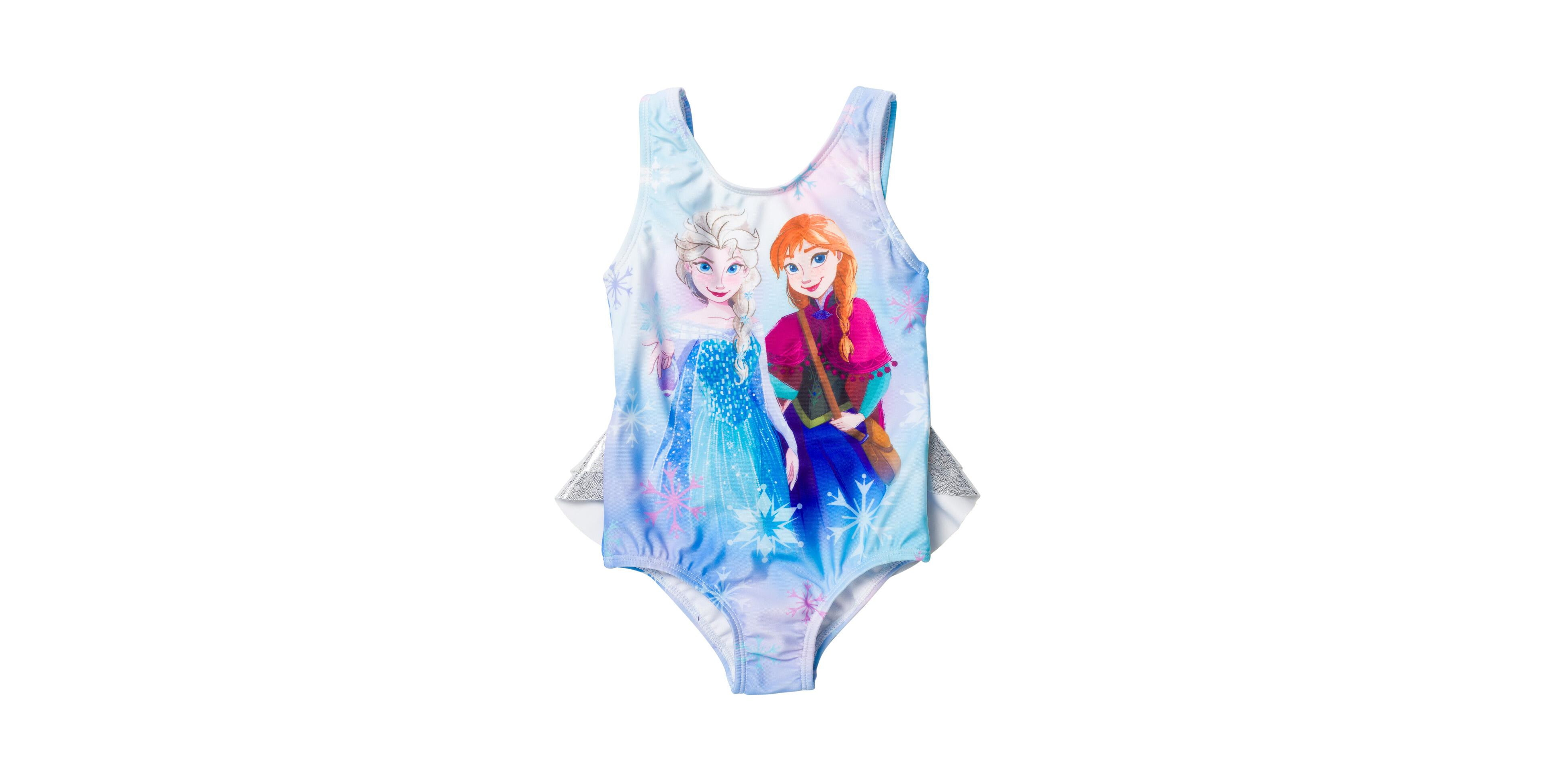 Frozen Girls Disney Elsa Anna One Piece Bathing Suit