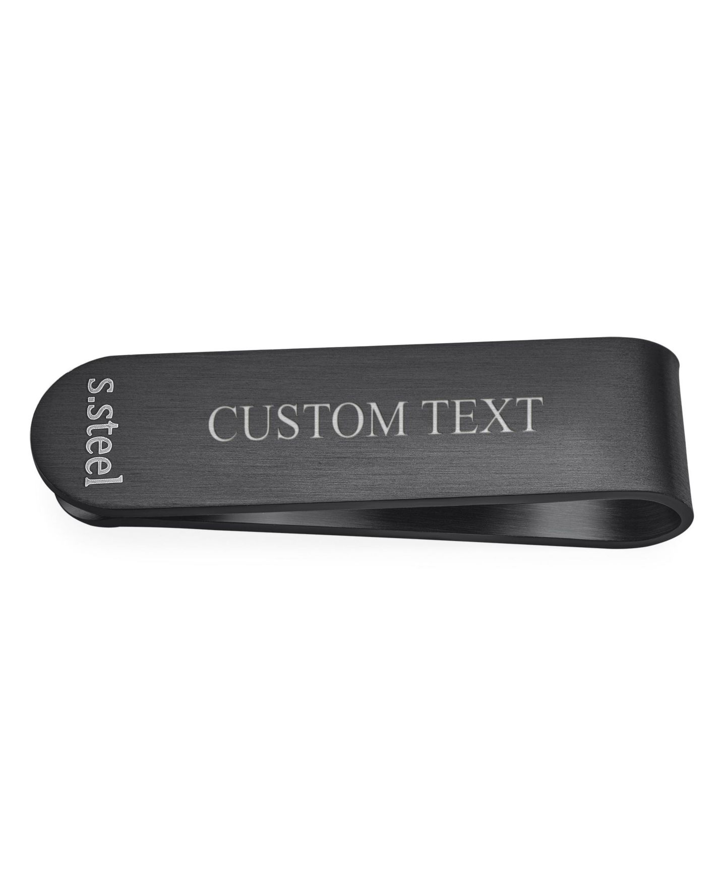 Мужской кошелёк Bling Jewelry Religious Quote Lords Prayer Cross Black Money Clip Card Holder Stainless Steel, цвет: Чёрный — фото 5