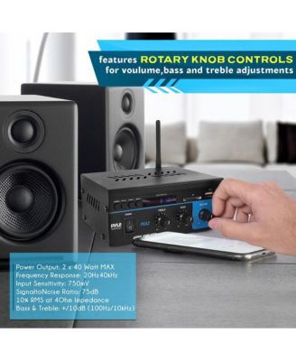 Compact Bluetooth Stereo Power Amplifier, 2 x 40W