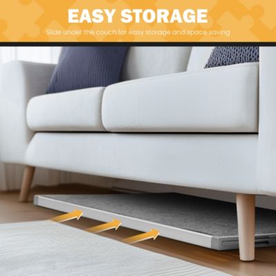 1500-piece 35" x 26.8" Portable Puzzle Board, Double-sided Plastic Puzzle Board with Drawer and Base