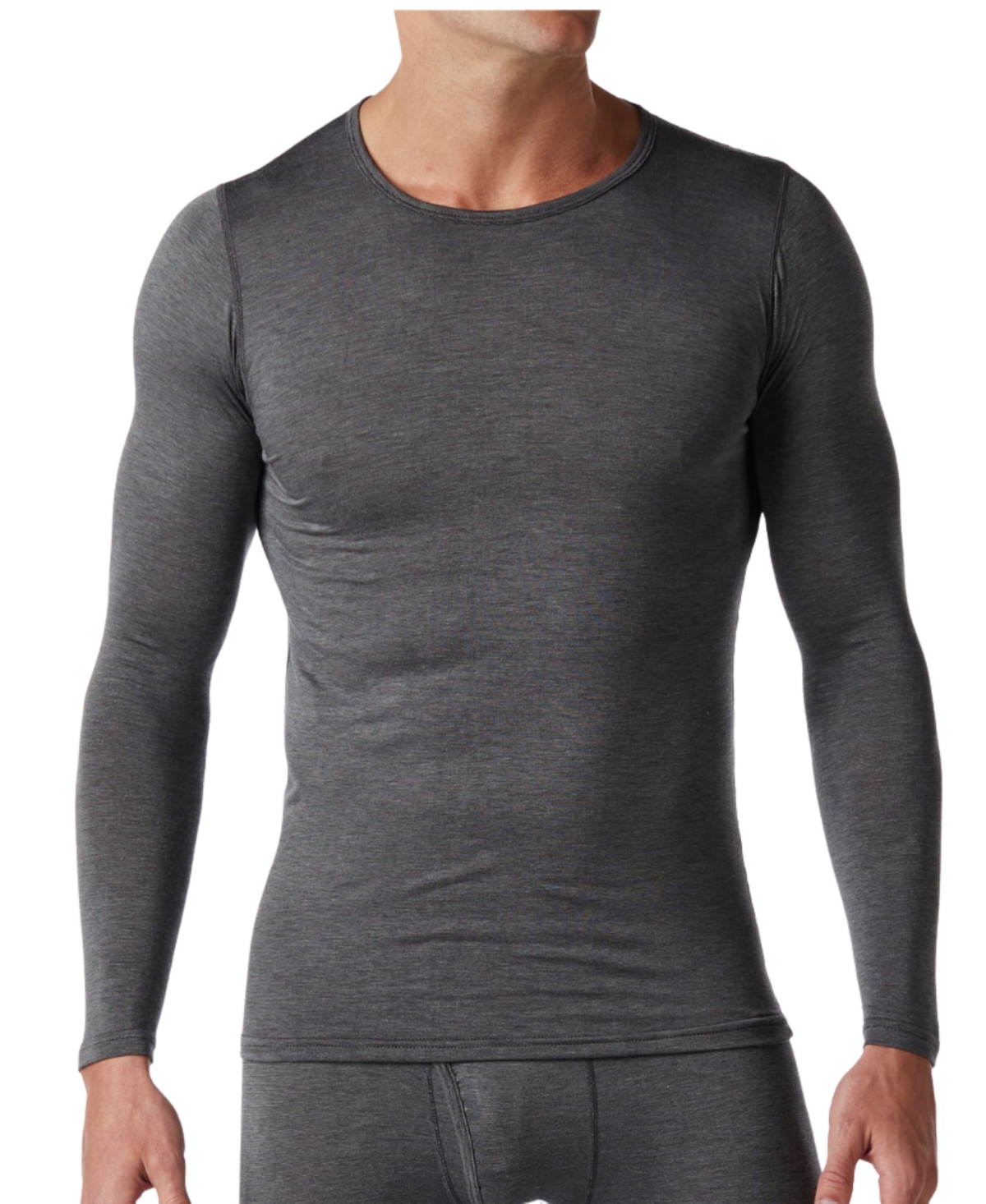Men's HeatFX Ultralight Base Layer Long Sleeve Undershirt - Charcoal