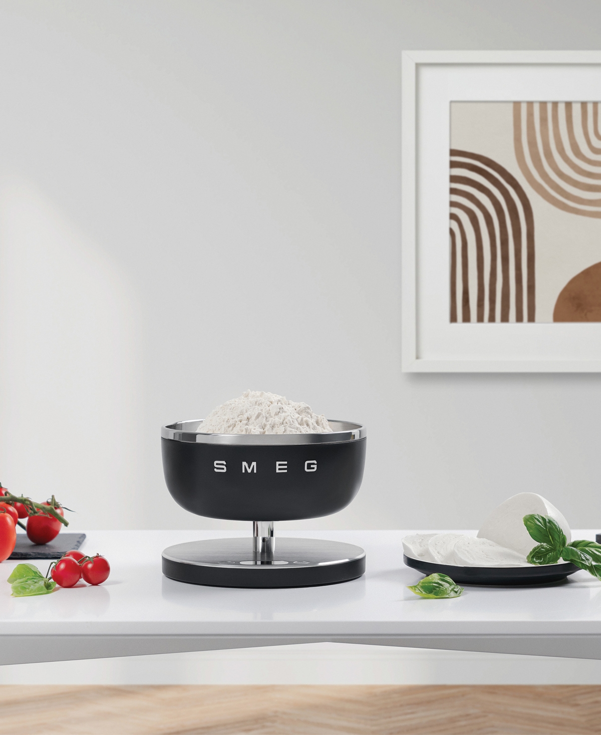 Smeg Contemporary Kitchen Scale In Matte Black