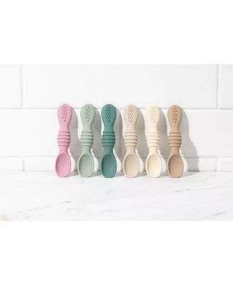 Toddler Spoons Self Feeding Spoons - 6+ Months Spoons First Stage Led Weaning BPA Free Teething Spoons