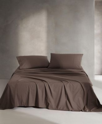 Washed Cotton Percale 4-Pc. Sheet Set, King