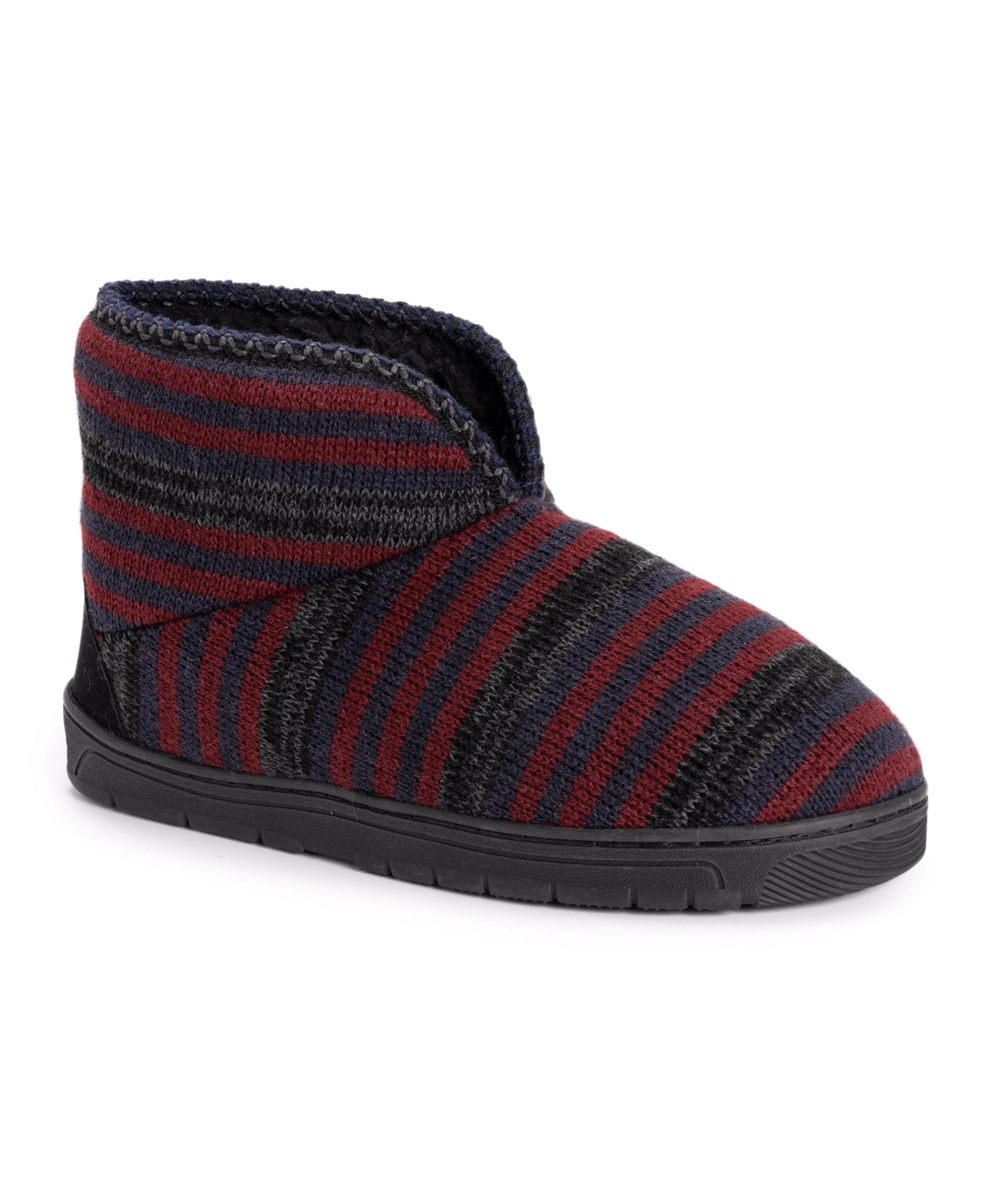 Men's Mark Bootie Slippers - Ebony/chianti