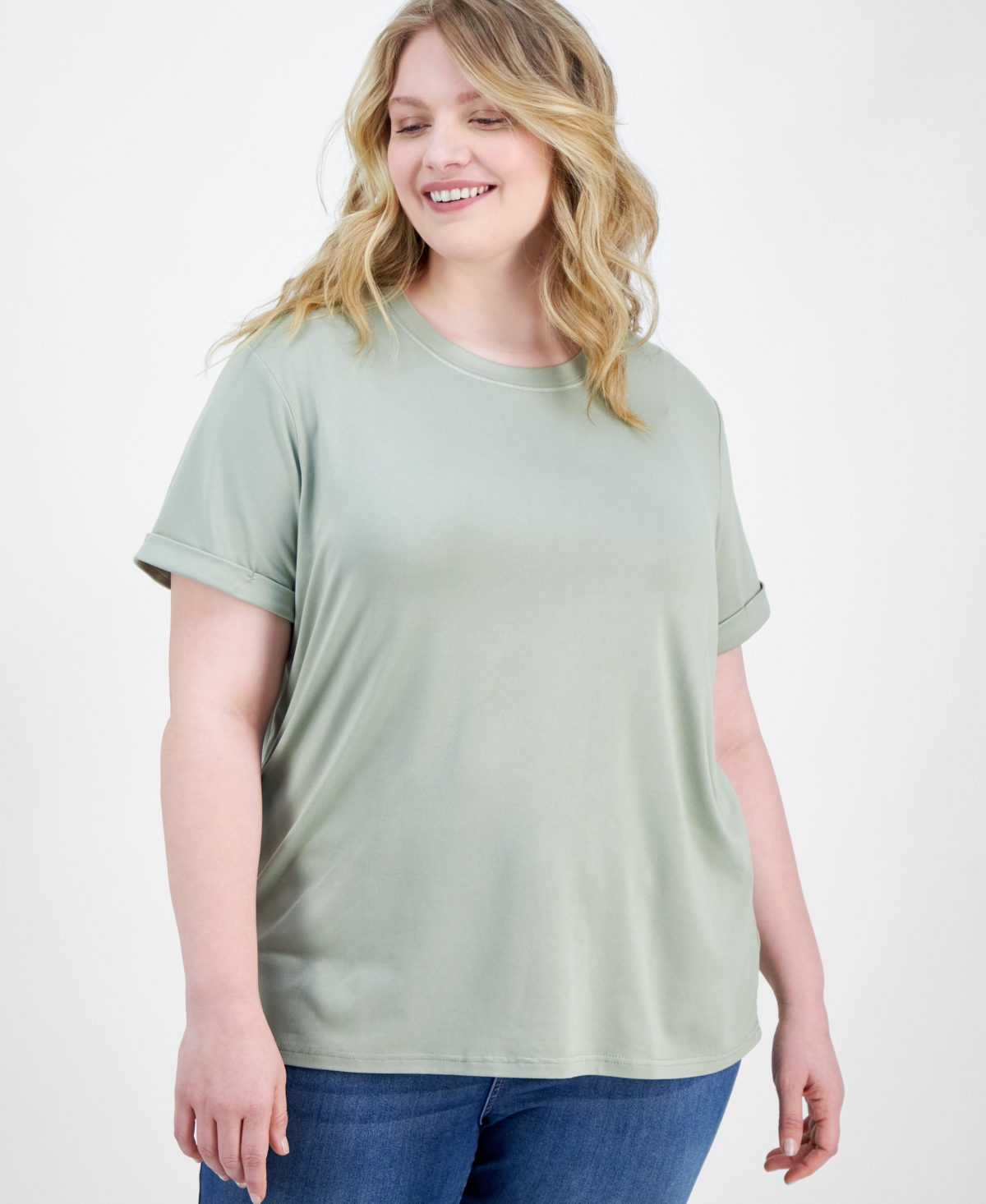 REBELLIOUS ONE JUNIORS' SUPER SOFT CREWNECK TEE 