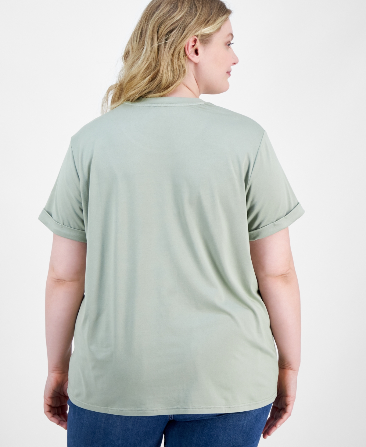 Shop Rebellious One Juniors' Super Soft Crewneck Tee In Desert Sage