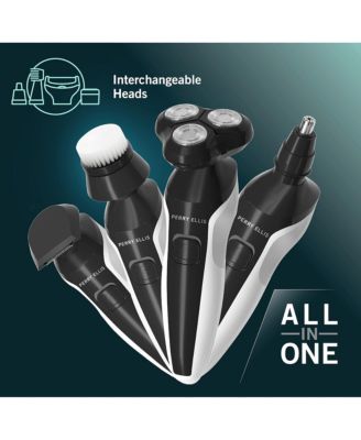 RECHARGEABLE 4-IN-1 GROOMING SET WITH ROTARY SHAVER