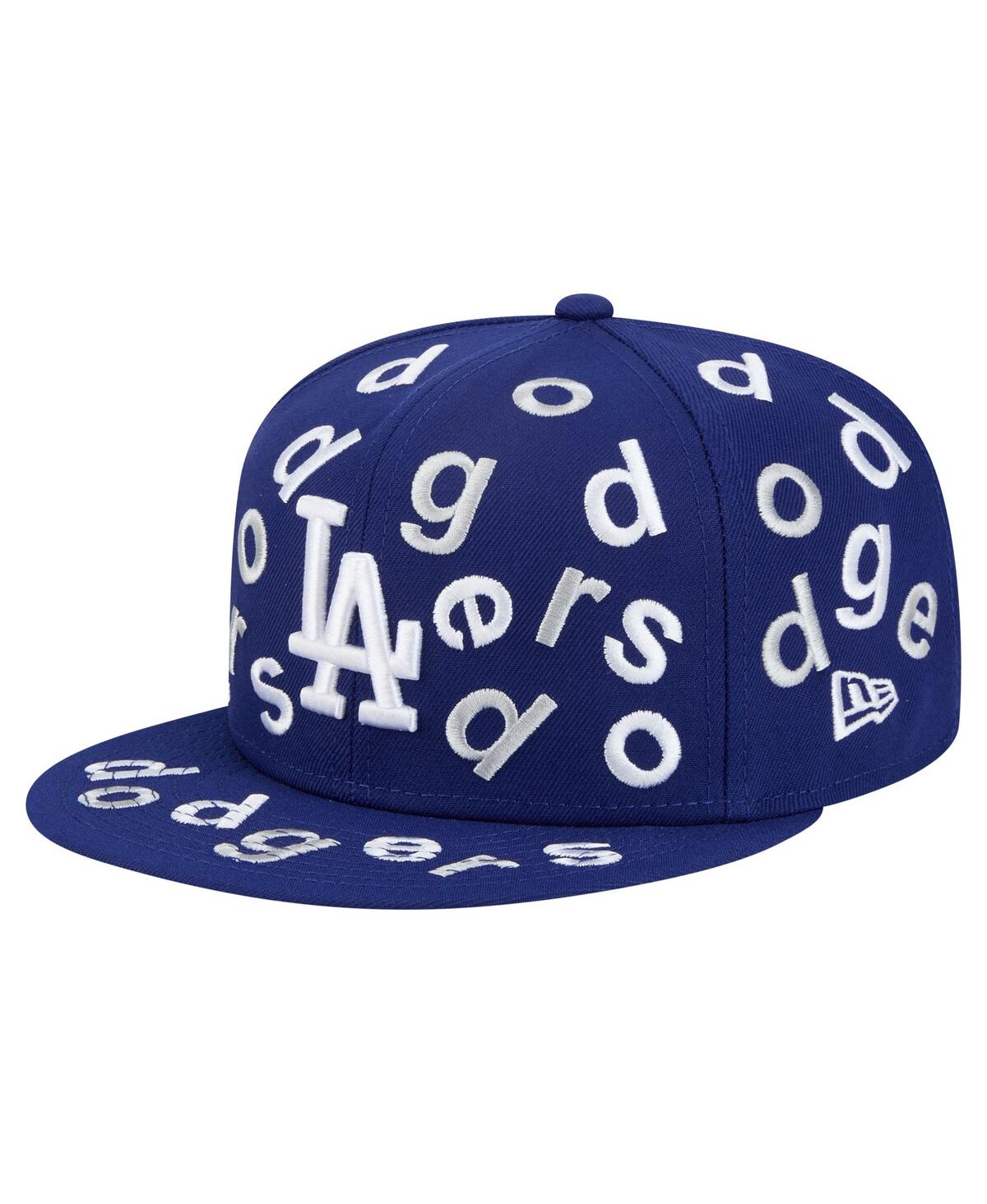 Shop New Era Men's Royal Los Angeles Dodgers Team Confetti 59fifty Fitted Hat