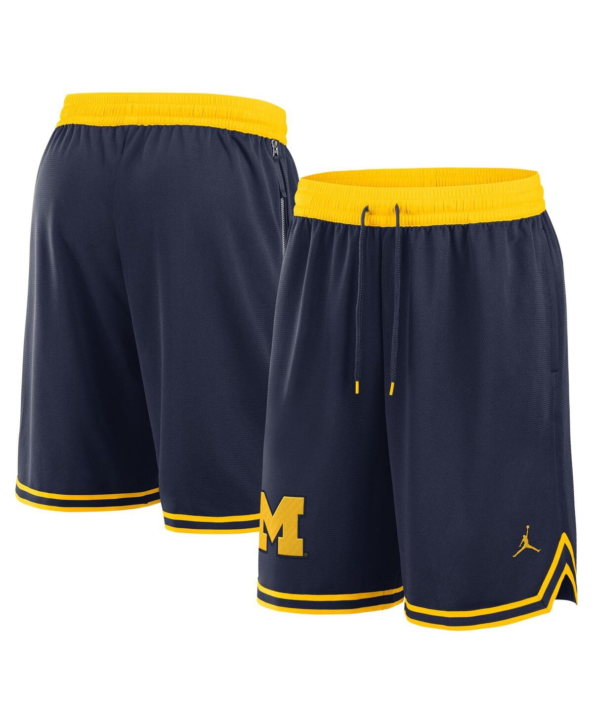 Nike Men's Navy Michigan Wolverines Performance Basketball Shorts In Navy