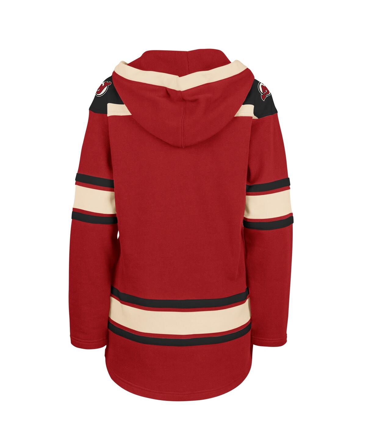 47 Brand Women's Red New Jersey Devils Superior Lacer Pullover Hoodie In Red