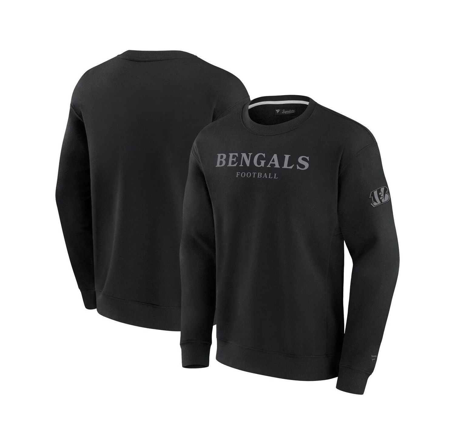 Men's and Women's Black Cincinnati Bengals Elements Unlimited Fleece Pullover Sweatshirt