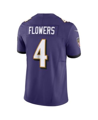 Men's Zay Flowers Purple Baltimore Ravens Vapor F.U.S.E. Limited Jersey
