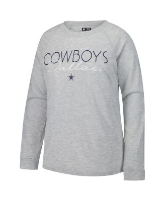 Women's Navy/Gray Dallas Cowboys Petition Raglan Long Sleeve T-Shirt and Shorts Set
