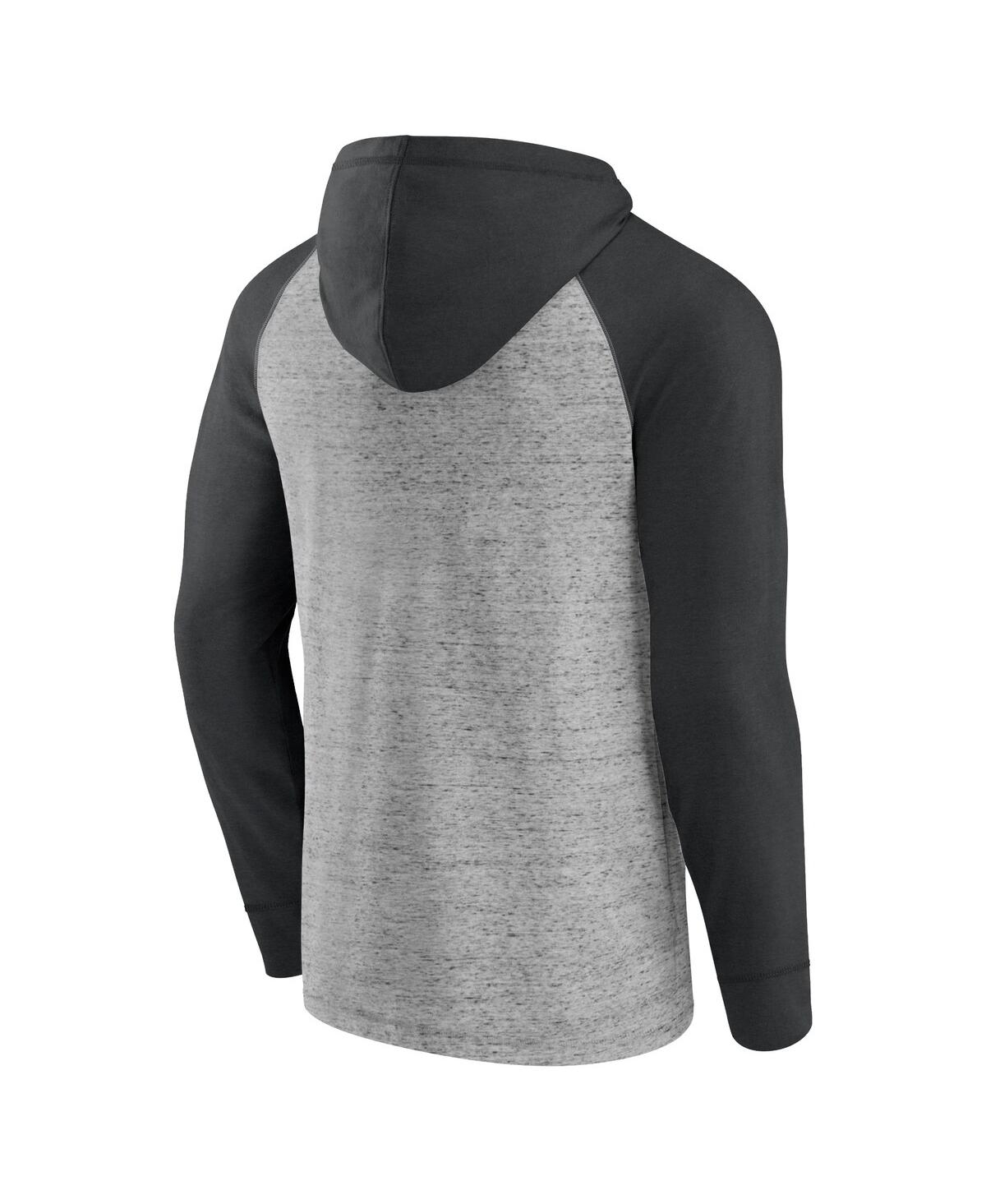 Fanatics Men's Steel Lafc Deflection Raglan Pullover Hoodie In Steel