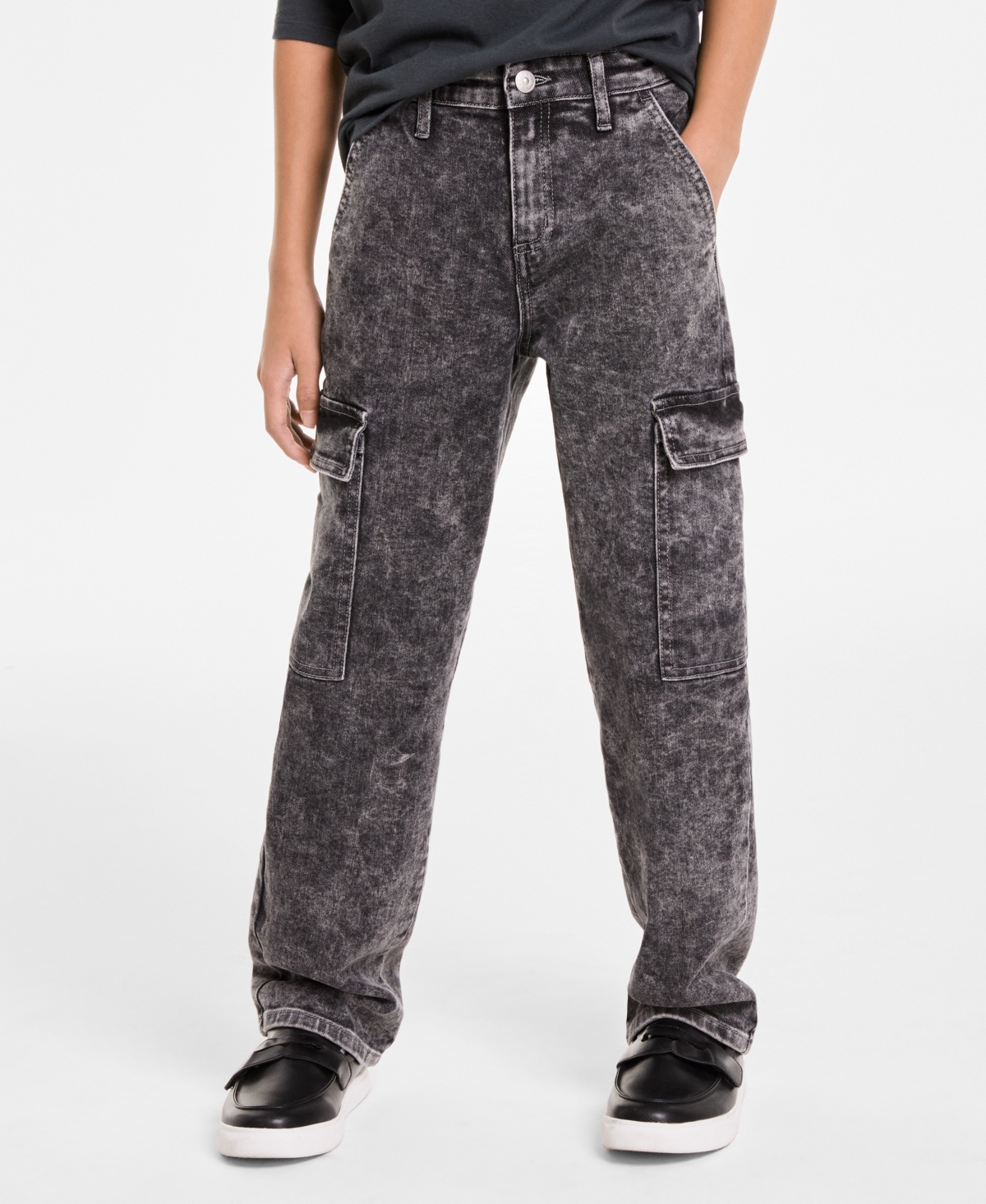 Macy's Epic Threads Little & Big Boys Relaxed Cargo Jeans, Exclusively At  In Hudson Wash