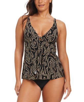 Foil Me Once Tankini Top Matching Bottom