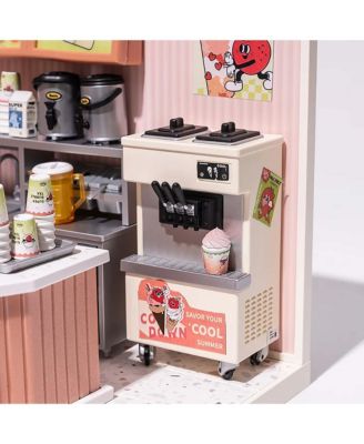 3D Puzzles Plastic House Building Set Toy DIY Miniature Dollhouse Playset Gifts for Teens Adults, Multicolor, 6.40"7.10"6.00"