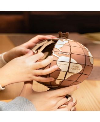 3D Puzzles Global Wonders Model,Building Kit DIY Insert Toys Desk Decor Brithday Gifts for Adult Child, Brown, 12.32"9.06"1.57"