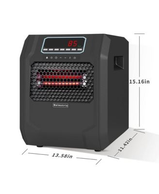 Portable Electric Space Heater w/Remote Control & Fan Only Mode
