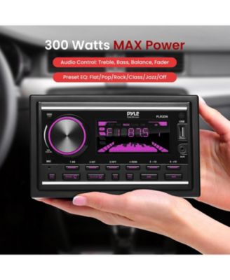 Double DIN Bluetooth MP3 Stereo Receiver with USB, AUX, AM/FM Radio, 300W