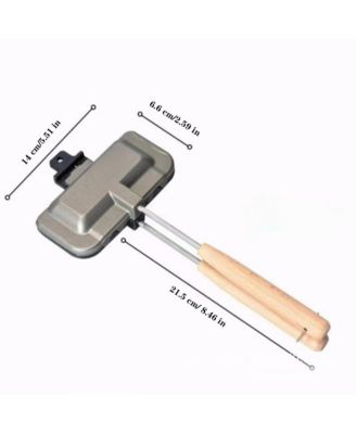 Sandwich Maker, Double-Sided Hot Dog Toaster, Nonstick Sandwich Skillet With Removable Handle, Sandwich Baking Pan For Breakfast Pancakes Omelets