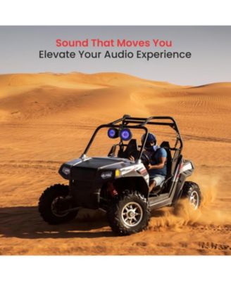 8'' Marine Bluetooth Wakeboard Speaker System with LED Lights, 300W, Black