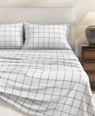 Ultra-Soft Turkish Cotton Plaid Flannel Sheet Set