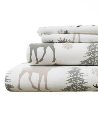 Ultra-Soft Turkish Cotton Flannel Lodge Print Sheet Set