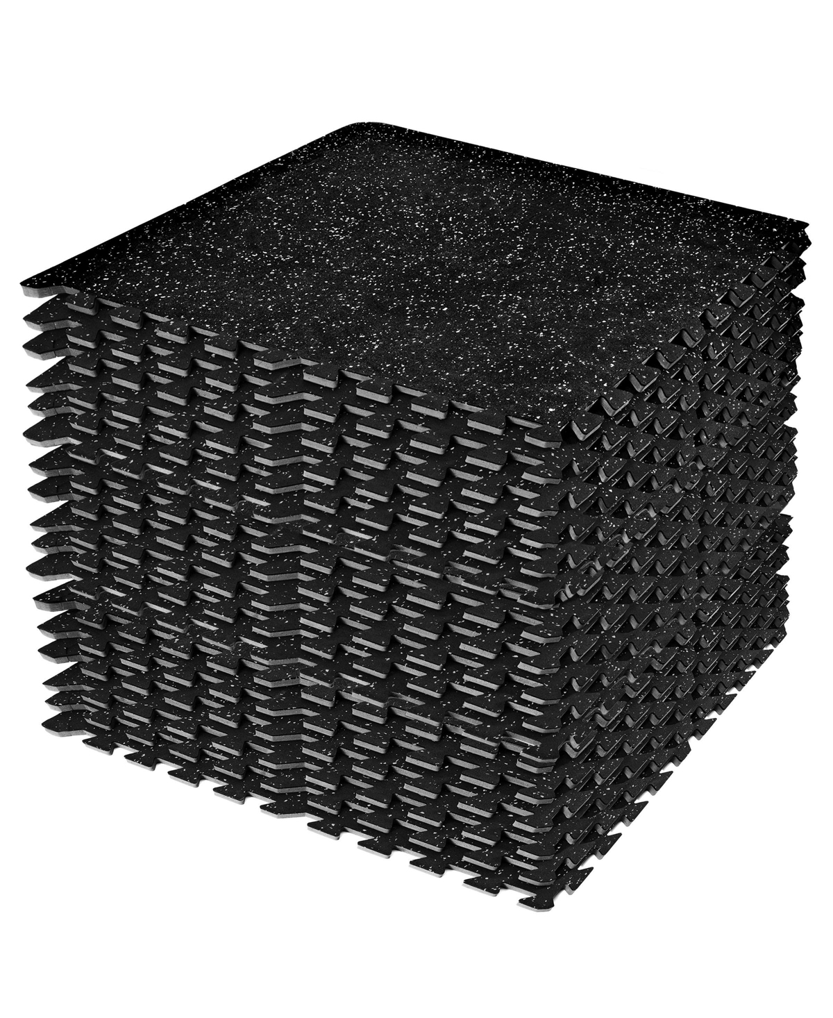 Sorbus 18 Interlocking Gym Floor Mat - 1/2" Thick Rubber Top High-Density Eva Foam (72 Sq Ft)